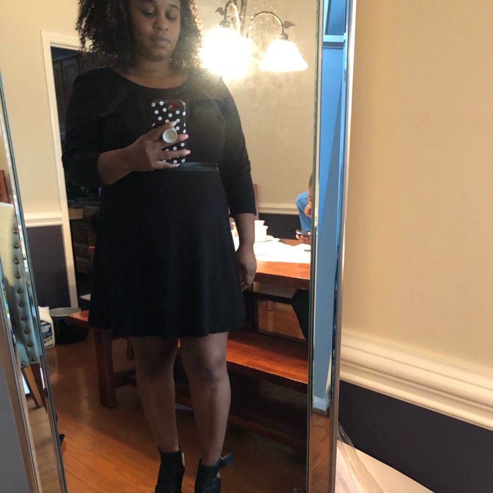 Flirty black dress Cynthia Rowley